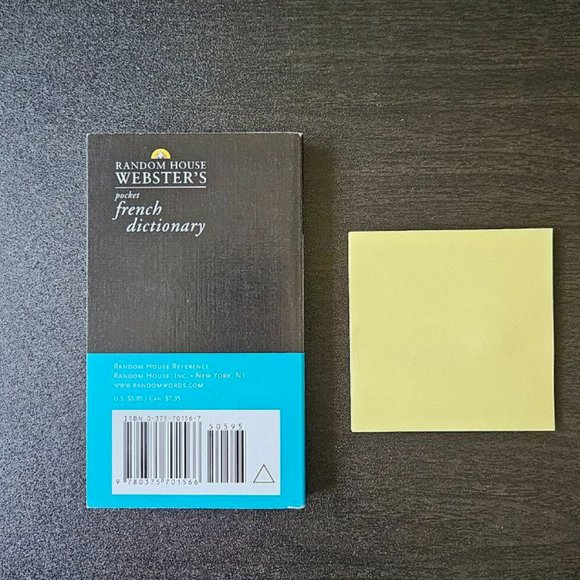 4/$20 Random House Webster's Pocket French Dictionary, 2nd Edition – 1997 - Picture 5 of 5